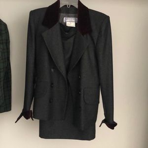 Authentic vintage YSL skirt suit